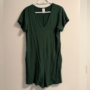 Smash + Tess Deep Green Scoop Neck Dress